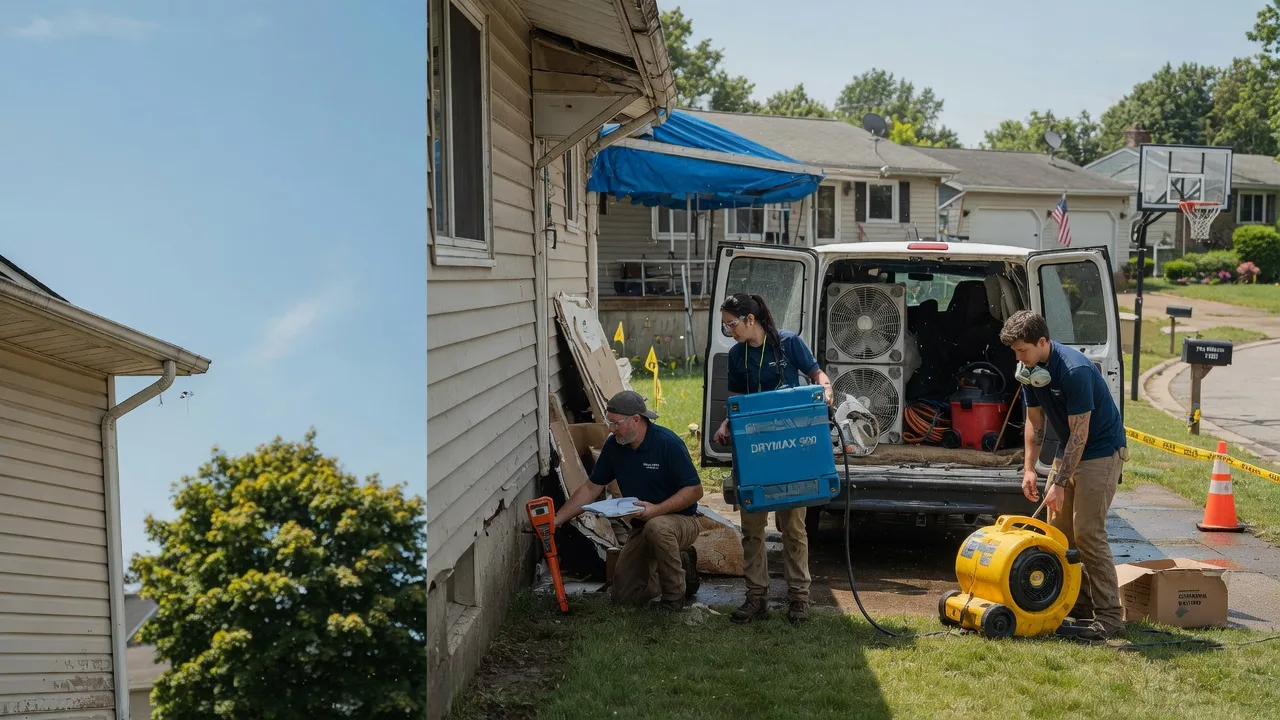 Ceiling Leak Cleanup in West Liberty, IL near me